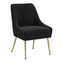  Zuo Maxine 109717 Dining Chair - Black & Gold IMAGE 1