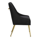  Zuo Maxine 109717 Dining Chair - Black & Gold IMAGE 2