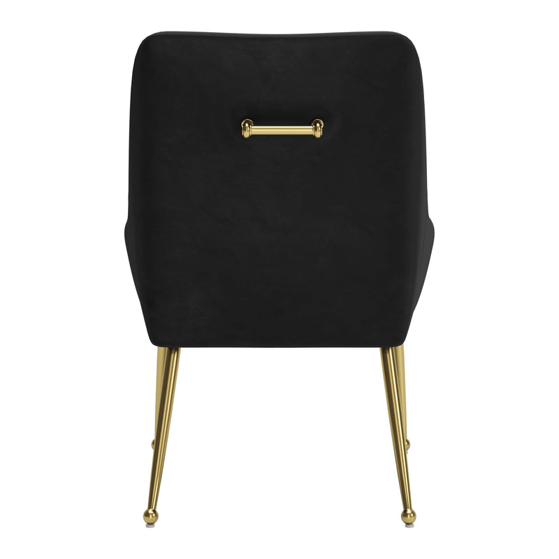  Zuo Maxine 109717 Dining Chair - Black & Gold IMAGE 4