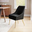  Zuo Maxine 109717 Dining Chair - Black & Gold IMAGE 9