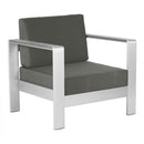  Zuo Cosmopolitan 703985 Armchair - Dark Grey IMAGE 1