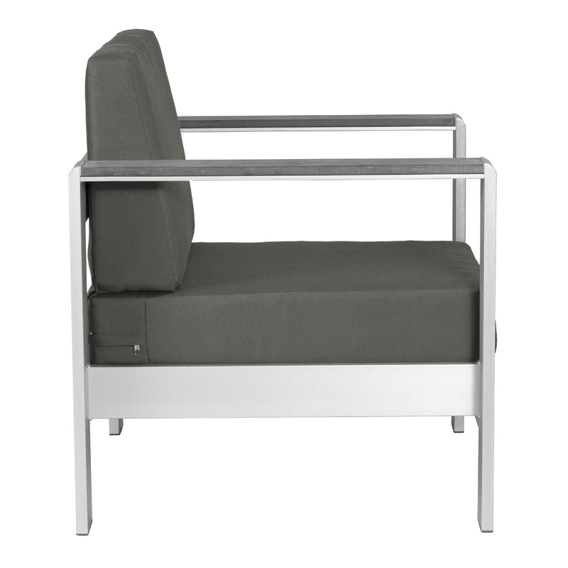  Zuo Cosmopolitan 703985 Armchair - Dark Grey IMAGE 2