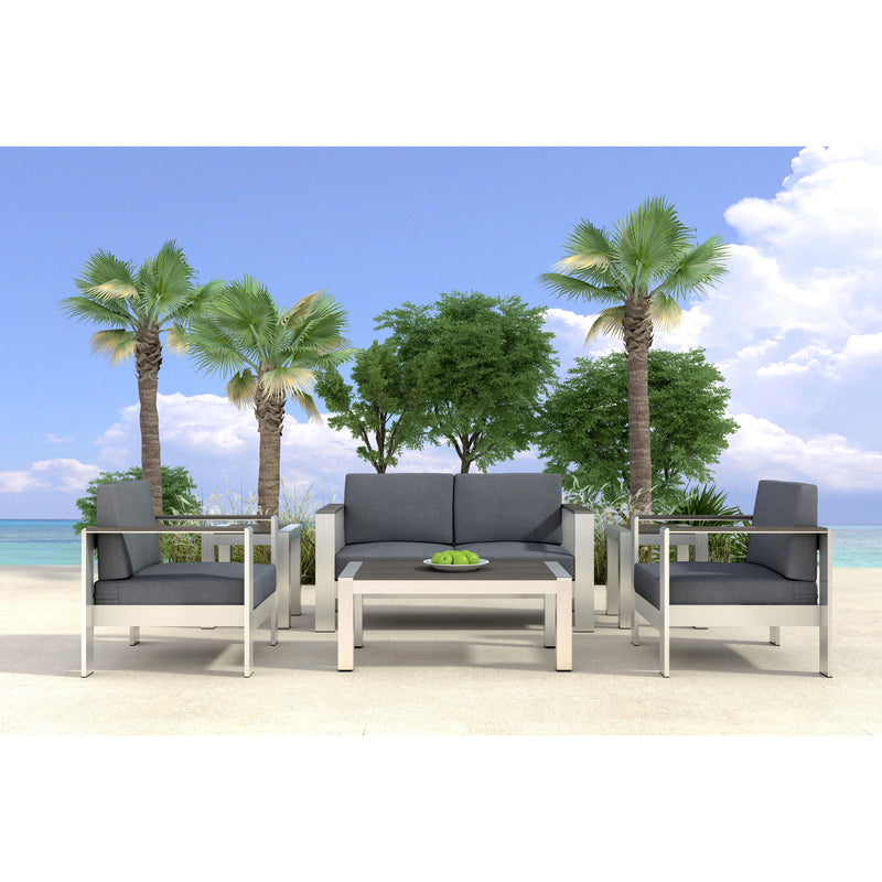  Zuo Cosmopolitan 703985 Armchair - Dark Grey IMAGE 7