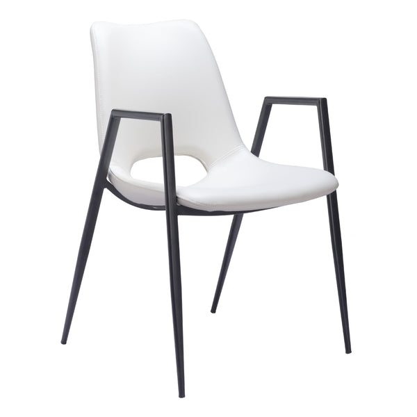  Zuo Desi 109535 Dining Chair - White IMAGE 1
