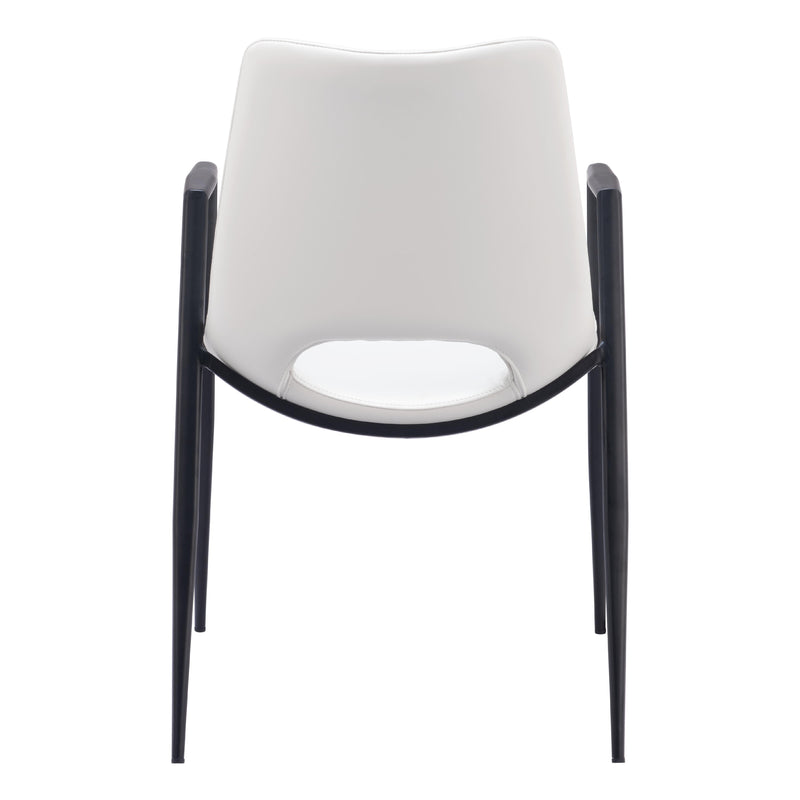  Zuo Desi 109535 Dining Chair - White IMAGE 4