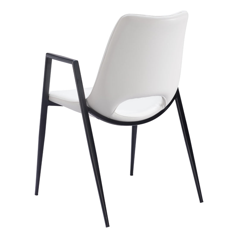  Zuo Desi 109535 Dining Chair - White IMAGE 5