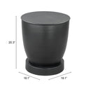  Zuo Baku 109755 Side Table - Black IMAGE 7