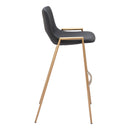  Zuo Desi 109555 Barstool - Black & Gold IMAGE 2