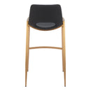  Zuo Desi 109555 Barstool - Black & Gold IMAGE 4