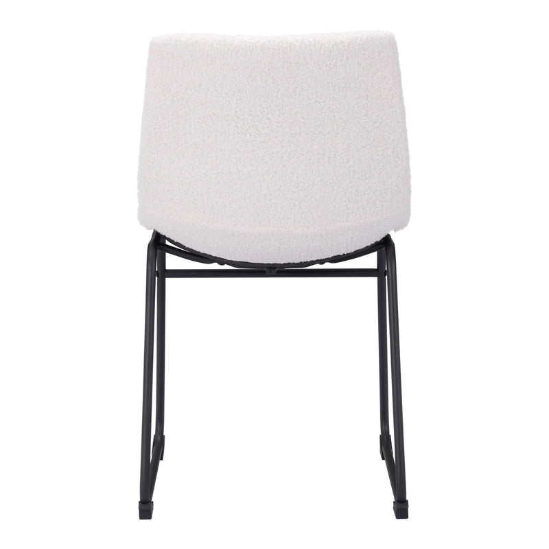 Zuo Smart 109651 Dining Chair - Ivory IMAGE 4