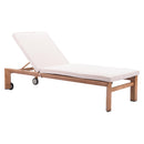  Zuo Cozumel 703980 Lounge Chair - Beige & Natural IMAGE 1