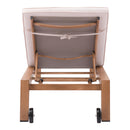  Zuo Cozumel 703980 Lounge Chair - Beige & Natural IMAGE 4