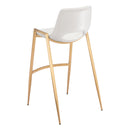  Zuo Desi 109556 Barstool - White & Gold IMAGE 5
