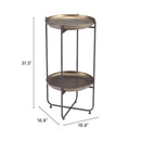  Zuo Bronson 109597 Accent Table - Bronze IMAGE 9