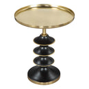 Zuo Donahue 109564 Side Table - Gold & Black IMAGE 1