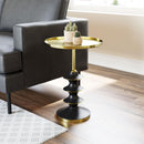  Zuo Donahue 109564 Side Table - Gold & Black IMAGE 8