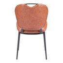  Zuo Terrence 109337 Dining Chair - Vintage Brown IMAGE 4