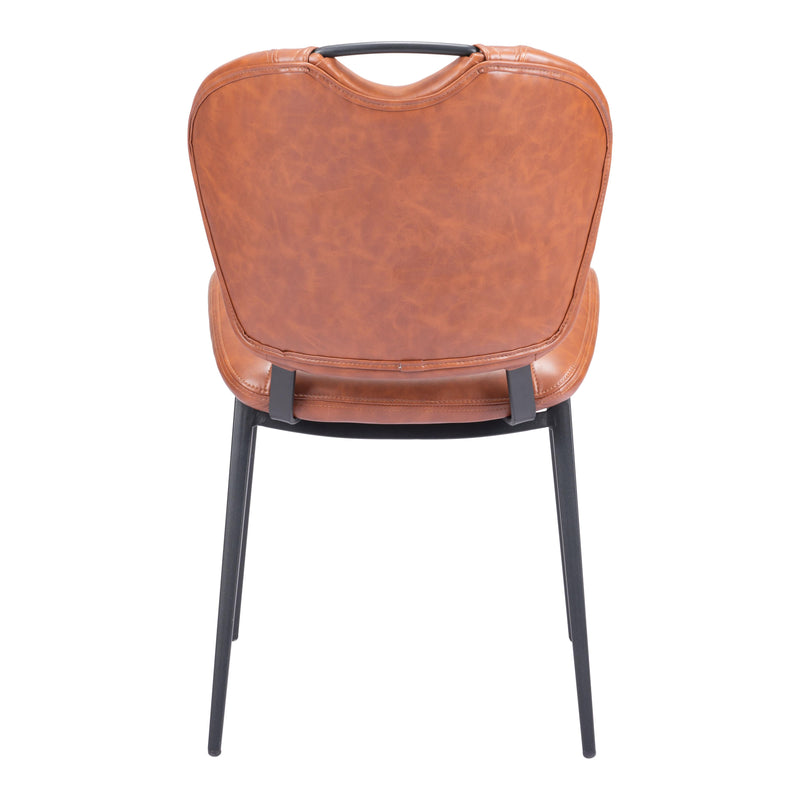  Zuo Terrence 109337 Dining Chair - Vintage Brown IMAGE 4