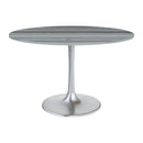  Zuo Star City 109446 Dining Table - Grey & Silver IMAGE 1