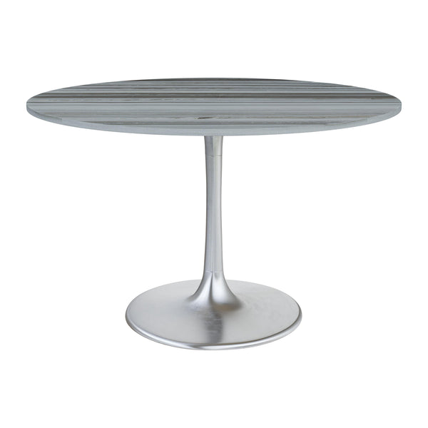  Zuo Star City 109446 Dining Table - Grey & Silver IMAGE 1