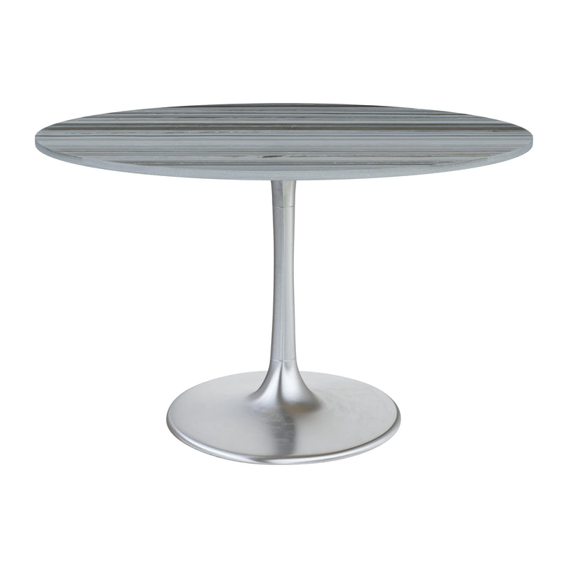  Zuo Star City 109446 Dining Table - Grey & Silver IMAGE 1