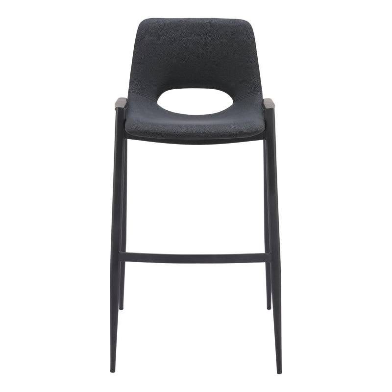  Zuo Desi 109540 Barstool - Black IMAGE 3