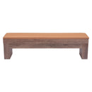  Zuo Bonker 109497 Storage Bench - Brown IMAGE 3