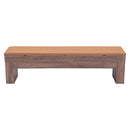  Zuo Bonker 109497 Storage Bench - Brown IMAGE 4