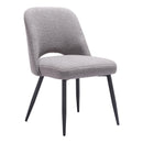 Zuo Teddy 109328 Dining Chair - Grey IMAGE 1