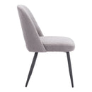  Zuo Teddy 109328 Dining Chair - Grey IMAGE 2