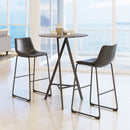  Zuo Smart 109650 Barstool - Black IMAGE 10
