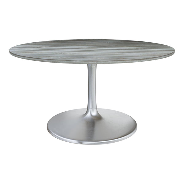  Zuo Star City 109452 Dining Table (60") - Grey & Silver IMAGE 1