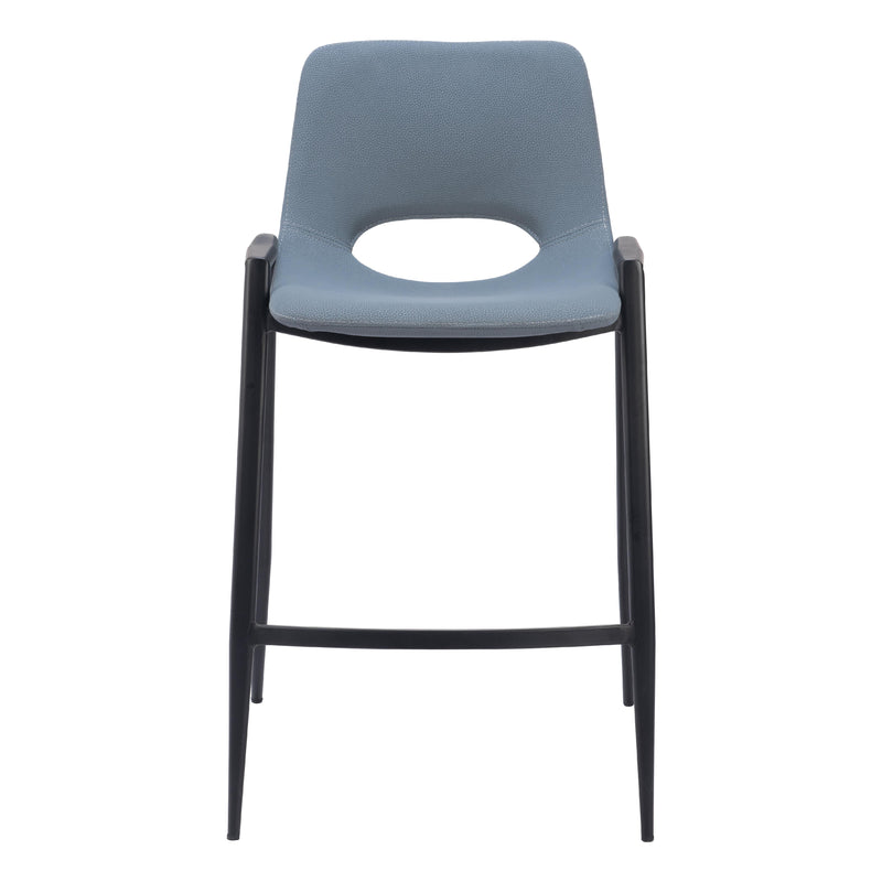  Zuo Desi 109539 Counter Stool - Azure Grey IMAGE 3