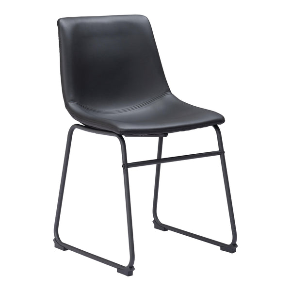  Zuo Smart 109648 Dining Chair - Black IMAGE 1