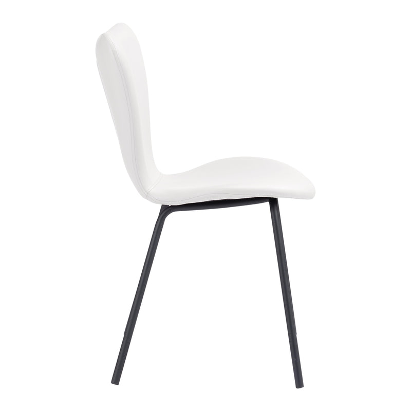  Zuo Torlo 109630 Dining Chair - White IMAGE 2