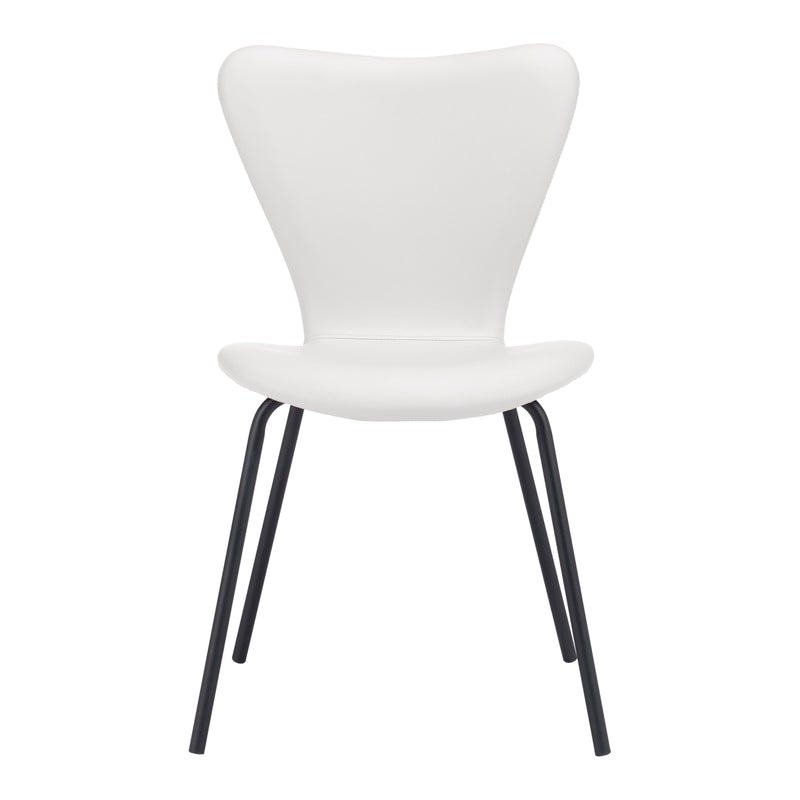  Zuo Torlo 109630 Dining Chair - White IMAGE 3