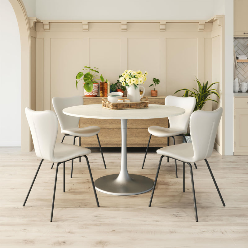  Zuo Torlo 109630 Dining Chair - White IMAGE 8