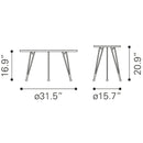  Zuo Kerris 109232 Coffee Table Set - Grey & Black IMAGE 11