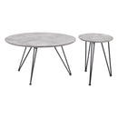  Zuo Kerris 109232 Coffee Table Set - Grey & Black IMAGE 2