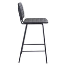  Zuo Boston 109504 Counter Stool - Vintage Black IMAGE 2
