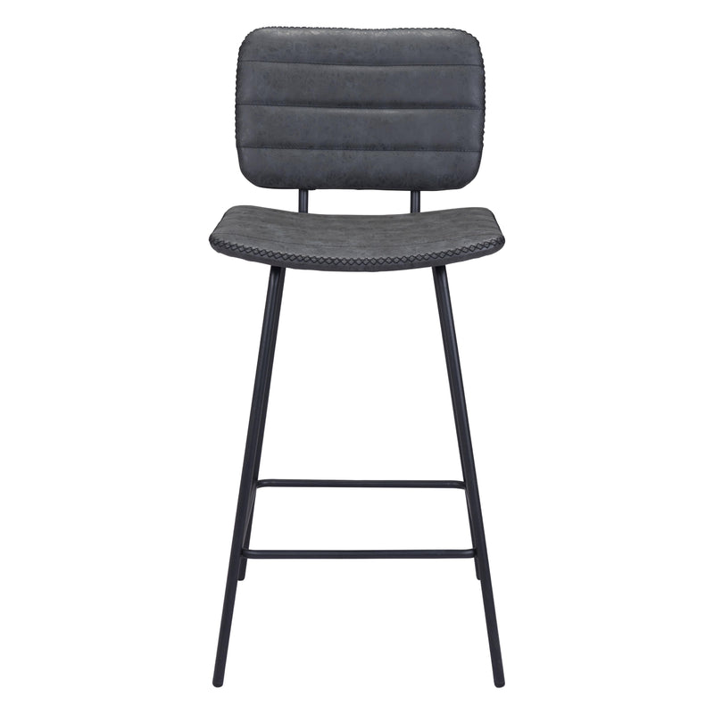  Zuo Boston 109504 Counter Stool - Vintage Black IMAGE 3