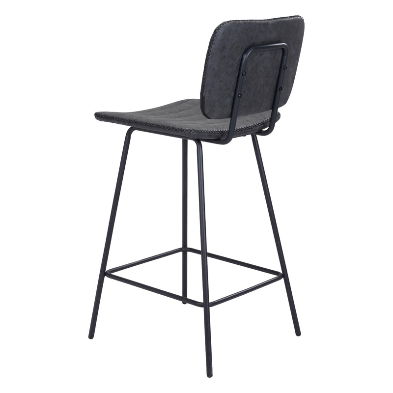  Zuo Boston 109504 Counter Stool - Vintage Black IMAGE 5