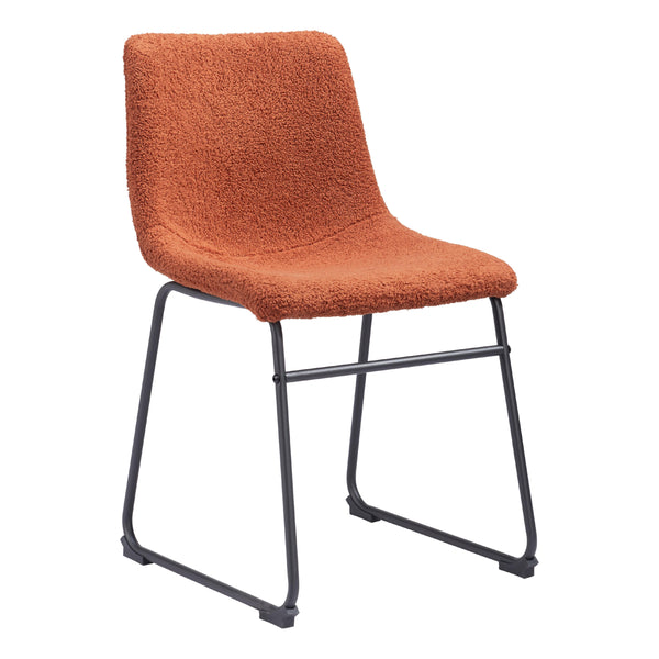  Zuo Smart 109680 Dining Chair - Burnt Orange IMAGE 1