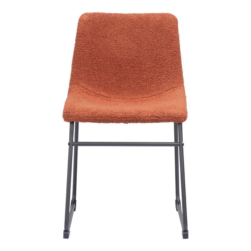  Zuo Smart 109680 Dining Chair - Burnt Orange IMAGE 3
