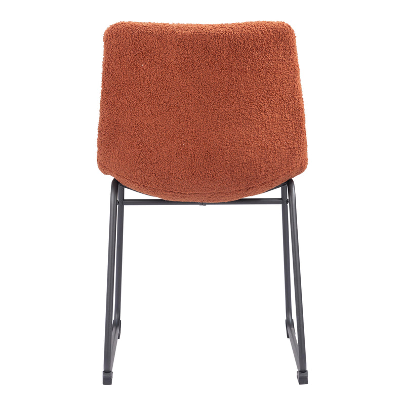  Zuo Smart 109680 Dining Chair - Burnt Orange IMAGE 4
