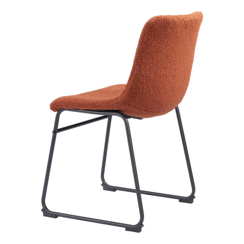  Zuo Smart 109680 Dining Chair - Burnt Orange IMAGE 5