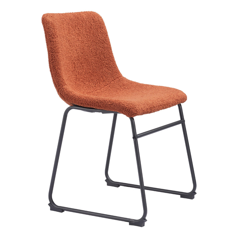  Zuo Smart 109680 Dining Chair - Burnt Orange IMAGE 6