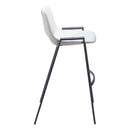 Zuo Desi 109541 Barstool - White IMAGE 2
