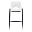  Zuo Desi 109541 Barstool - White IMAGE 3