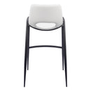  Zuo Desi 109541 Barstool - White IMAGE 4